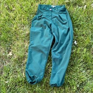 High Waisted Green Pants